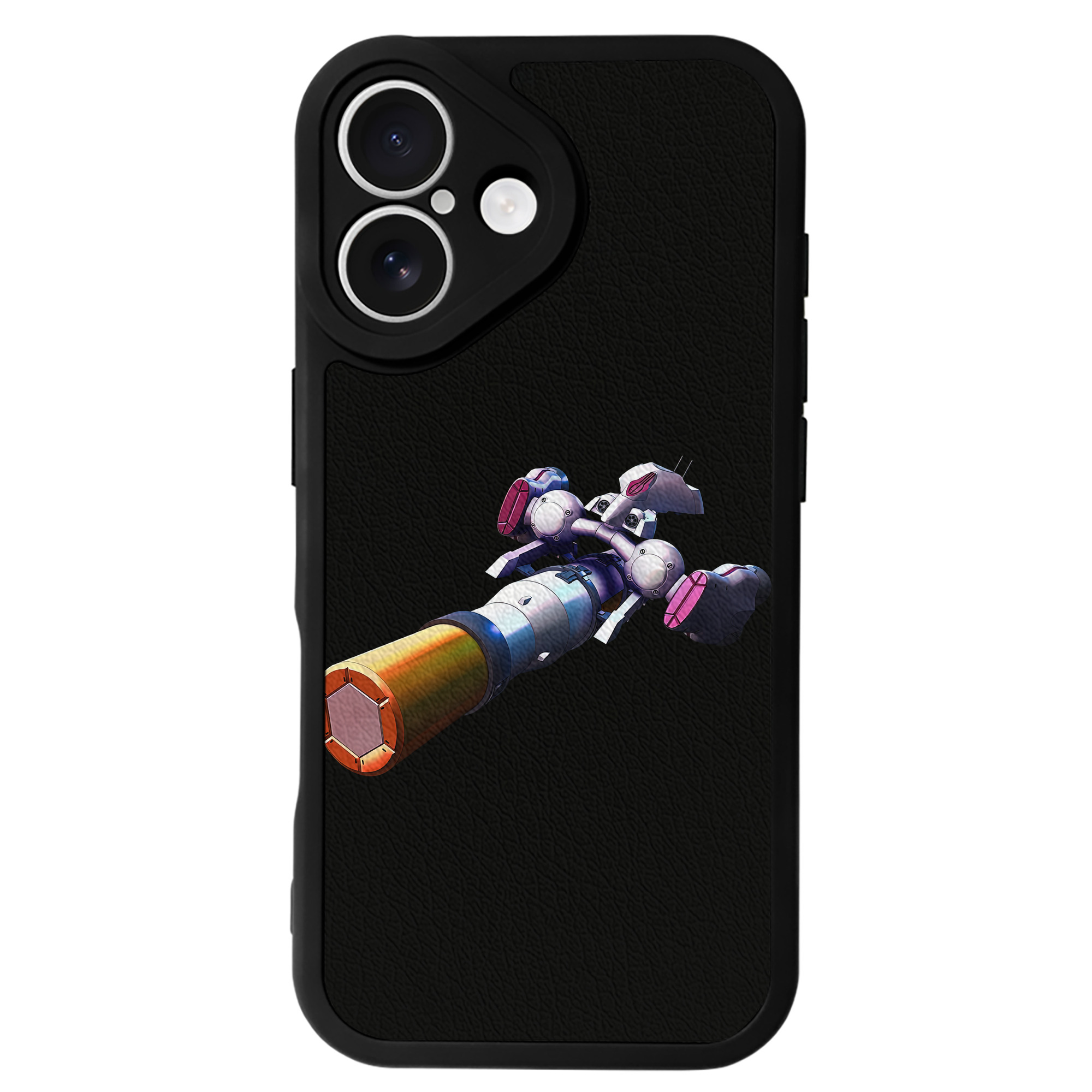 （画像用） 機動戦士ガンダム Mobile Suit Gundam 【iPhone 16シリーズ対応】シリコンスマホケース（レザー調） 材質：シリコン